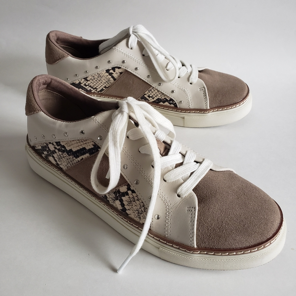 Crown Vintage Suede & Python Print Sneakers - image 2